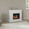 Northwest Electric Fireplace with Mantel Freestanding Heater with Remote Control, Adjustable LED Flames 80-FPWF-M5 - alternate 7