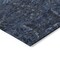 Homeroots 3' X 5' Navy Blue And Charcoal Damask Washable Indoor Outdoor Area Rug 603323 - alternate 8