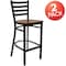 Flash Furniture Black Ladder Stool-Cherry Seat, PK2 2-XU-DG697BLAD-BAR-CHYW-GG - alternate 8