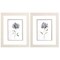 Homeroots Set Of Two Botanical Beauty White Framed Print Wall Art, 2PK 521522 - alternate 1