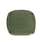 Homeroots 18" Moss Green And Natural Cotton And Jute Cube Pouf Ottoman 551552 - alternate 8