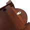 Bedford Clock Collection Grand 31 Inch Chiming Pendulum Wall Clock in Antique Mahogany Cherry Finish BED-LUCIEN - alternate 6