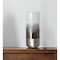 Homeroots 13" White Abstract Crystal Glass Cylinder Table Vase 397509 - alternate 4