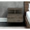 Homeroots 12" Brown Wood One Drawer Nightstand 529079 - alternate 14
