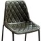 Homeroots 27" Green and Black Leather and Iron Counter Height Bar Chair 527555 - alternate 6