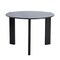 Homeroots 42" Black Solid Wood Three Leg Base Round Top Dining Table 712208 - alternate 5