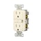 Eaton Wiring Devices Eaton GFCI Receptacle, 125 V, 15 A, NEMA: NEMA 5-15R, Back, Side Wiring, Light Almond GF15LA - alternate 5