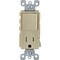 Leviton Decora Ivory 15A Switch & Outlet S01-T5625-0IS - alternate 2