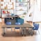 Regency Kee Mobile Adjustable Classroom Table W/ 2 Andy Mobile Chairs, 72 in W, 24 in L, Noble Oak MT7224NOAPCGY45NV - alternate 7
