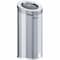 Hls Commercial 15 gal Round Trash Can, Silver, Open Top, Stainless Steel, 14.9 in HLSC04G15A - alternate 1