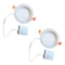Bulbrite 8" Canless 3000K, 100w Equivalent, New Construction Integrated LED Recessed Lght Kit Metal JBOX, 2PK 861682 - alternate 1