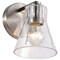 Nuvo Gianna, 1 Light Vanity, Brushed Nickel Finish, Clear Glass 60/8331 - alternate 7