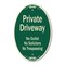 Signmission Private Driveway No Outlet Solicitors Or Tres, 12 Inch X 18 Inch Designer, Heavy Gauge Aluminum A-OV-G-1218-9781 - alternate 1