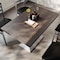Flash Furniture Bennett 30 in x 48 in Solid Wood Indoor Tabletop, Dark Brown with 27 in x 15 in Silver GSF-REC3048-DKBRN-TB002S-GG - alternate 7