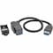 Tripp Lite USB 3.0 Keystone Panel Mount Coupler Cable F/F Angled 1ft U325-001-KPA-BK - alternate 1