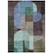 Homeroots 10' X 14' Brown Blue And Green Abstract Washable Indoor Outdoor Area Rug 604475 - alternate 8