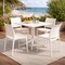 Niche Terrace Plastic Indoor/Outdoor Stacking Chair, for Patio, Cafe, Breakroom, Dining, White Down, 4PK 4100WH4PK - alternate 7