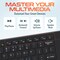 Delton Bluetooth Keyboard with Touchpad, Small Portable Wireless Computer Keyboard - Black N60 - alternate 8