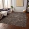 Homeroots 9' X 12' Brown Tan And Charcoal Damask Washable Indoor Outdoor Area Rug 603315 - alternate 8