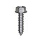 Auveco 14 x 1in Indented Hex Washer Head Tapping Screw Zinc, 100PK 2974 - alternate 1