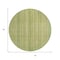 Homeroots 8' Artichoke Green Fern Green And Gold Round Striped Washable Indoor Outdoor Area Rug 616396 - alternate 8