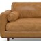 Homeroots 102" Sienna Leather Sofa With Brown Legs 641045 - alternate 3