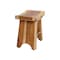 Homeroots Compact Curvilinear Teak Shower Outdoor Bench With Shelf In Natural Finish 376725 - alternate 8