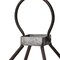Homeroots 16" Black Distressed Geometric Metal And Glass Tabletop Votive Candle Holder 608519 - alternate 5