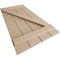 Ekena Millwork Rustic Four Board Spaced Board-n-Batten Rough Cedar Faux Wood Shutters w/Z-Board, 23 1/2W x 64H, PR SHUBSZ23X64RCPR - alternate 15