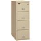 Fireking 12-15/16" W 4 Drawer Fire-Resistant Vertical File Cabinet, Parchment, Letter 4-1956-2PA - alternate 1