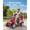 Vevor Heavy Duty 4-Wheel Mobility Scooters 21.5 Miles 3-Speed 500lbs Capacity LUNAR - alternate 8
