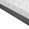 Homeroots 80" X 76" X 10" White And Gray Fabric Gel Memory Foam Eastern King Mattress 318758 - alternate 4