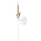 Z-Lite Claudelle 1-Light Wall Sconce, 5.75 in W x 24 in H, Textured White + Modern Gold 4014-1SA-TW-MGLD - alternate 6
