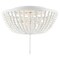 Jonathan Y Allison 15" 3-Light Shabby Chic Farmhouse Wood Beaded/Metal LED Flush Mount, White JYL9019D - alternate 1