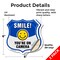 Signmission Smile You're On Camera Shield Sign Smile, 6 inch X 6 inch, Vinyl Decal, 2PK SHI-D-2PACK-6-463 - alternate 5