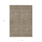 Homeroots 8' X 10' Brown And Beige Geometric Washable Indoor Outdoor Area Rug 596174 - alternate 8