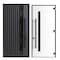Vdomdoors Front Exterior Prehung Steel Door Ronex0144 Grey 96 2 Sidelight Exterior Windows Sidelites Entry RONEX0144EXD-GRE-W12+36+12xH96-RH-I - alternate 6
