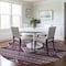 Homeroots 8' Eggplant And Ivory Round Southwestern Washable Indoor Outdoor Area Rug 593668 - alternate 7