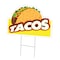Signmission Tacos Yard Sign & Stake outdoor plastic coroplast window, C-DC-1216-Tacos C-DC-1216-Tacos - alternate 1