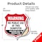 Signmission Dumpster Shield Sign Warning No Public U, 6 inch X 6 inch, Vinyl Decal, 2PK SHI-D-2PACK-6-379 - alternate 5