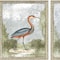 Homeroots Set Of Two Cranes II Silver Framed Print Wall Art, 2PK 416440 - alternate 4