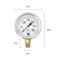 Zenport Glycerin Liquid Filled Pressure Gauge, 30 PSI LPG30 - alternate 5