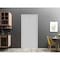 Sartodoors Sliding Closet Bi-fold Doors, Planum 0010 Matte Grey, Sturdy Tracks Moldings Trims Hardware Set, Wo PLANUM0010BF-GRE-56 - alternate 1