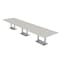 Skutchi Designs Rectangle Conference Table With Power Unit, 48 in W, 192 in L, Ivory HAR-REC-48X192-DOU-K458-NA - alternate 1