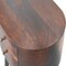Homeroots 21" Brown Solid Wood Round Two Drawer Nightstand 651865 - alternate 8