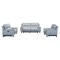 Homeroots Three Piece Indoor Gray Leather Six Person Seating Set 548961 - alternate 9