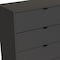 Homeroots 30" Dark Gray Four Drawer Standard Chest 552264 - alternate 8