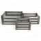 Homeroots Set of Three Gray Solid Wood And Metal Crate, 3PK 487690 - alternate 9