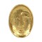 Homeroots 8" Gold Cast Iron Mod Abstract Face Oval Trinket Tray 571244 - alternate 15