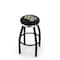 Holland Bar Stool Co 36" Blk Wrinkle Central Florida Swivel Bar Stool, Chrome Ring L8B2C36CenFla - alternate 1